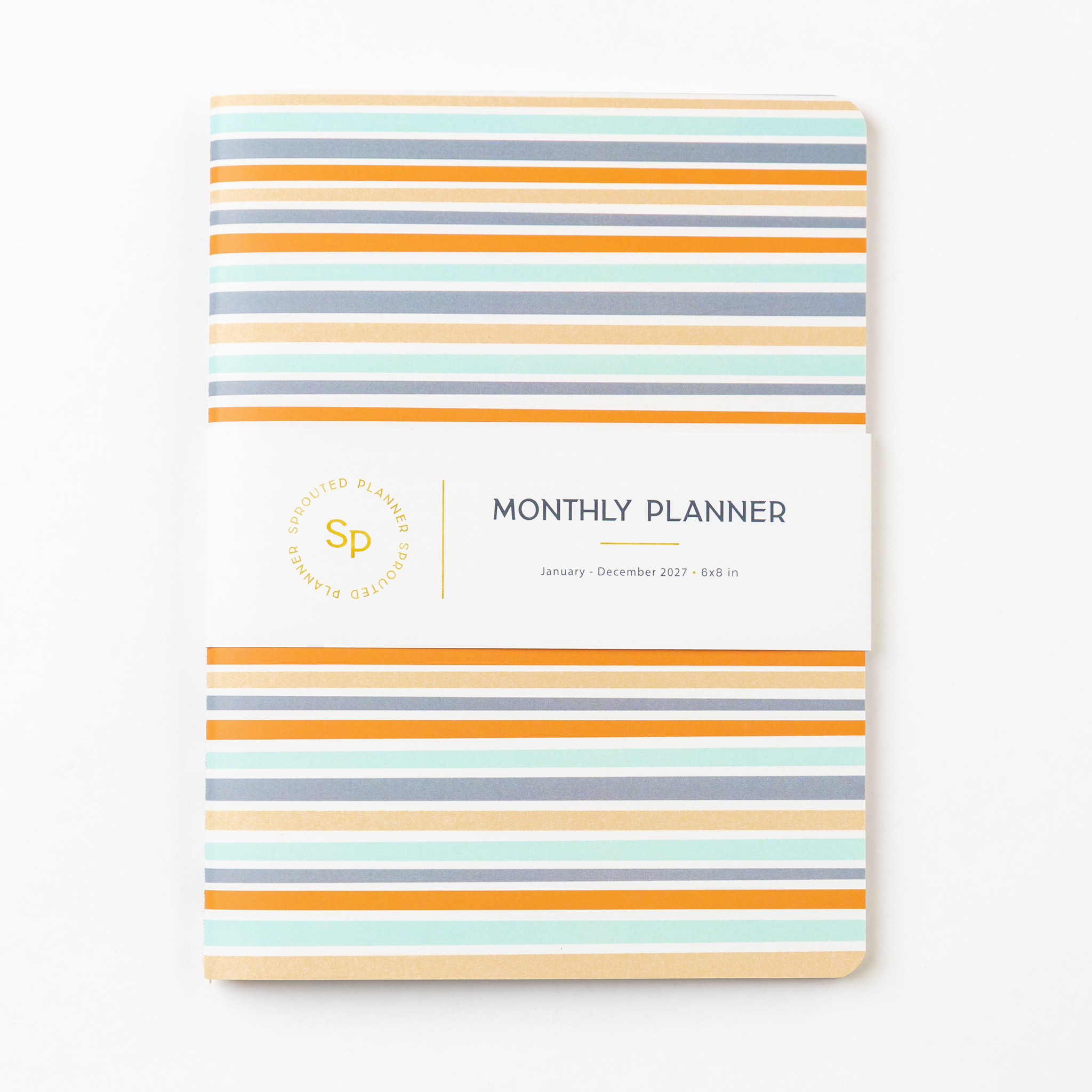 2027 Monthly Planner - Sunset Stripe