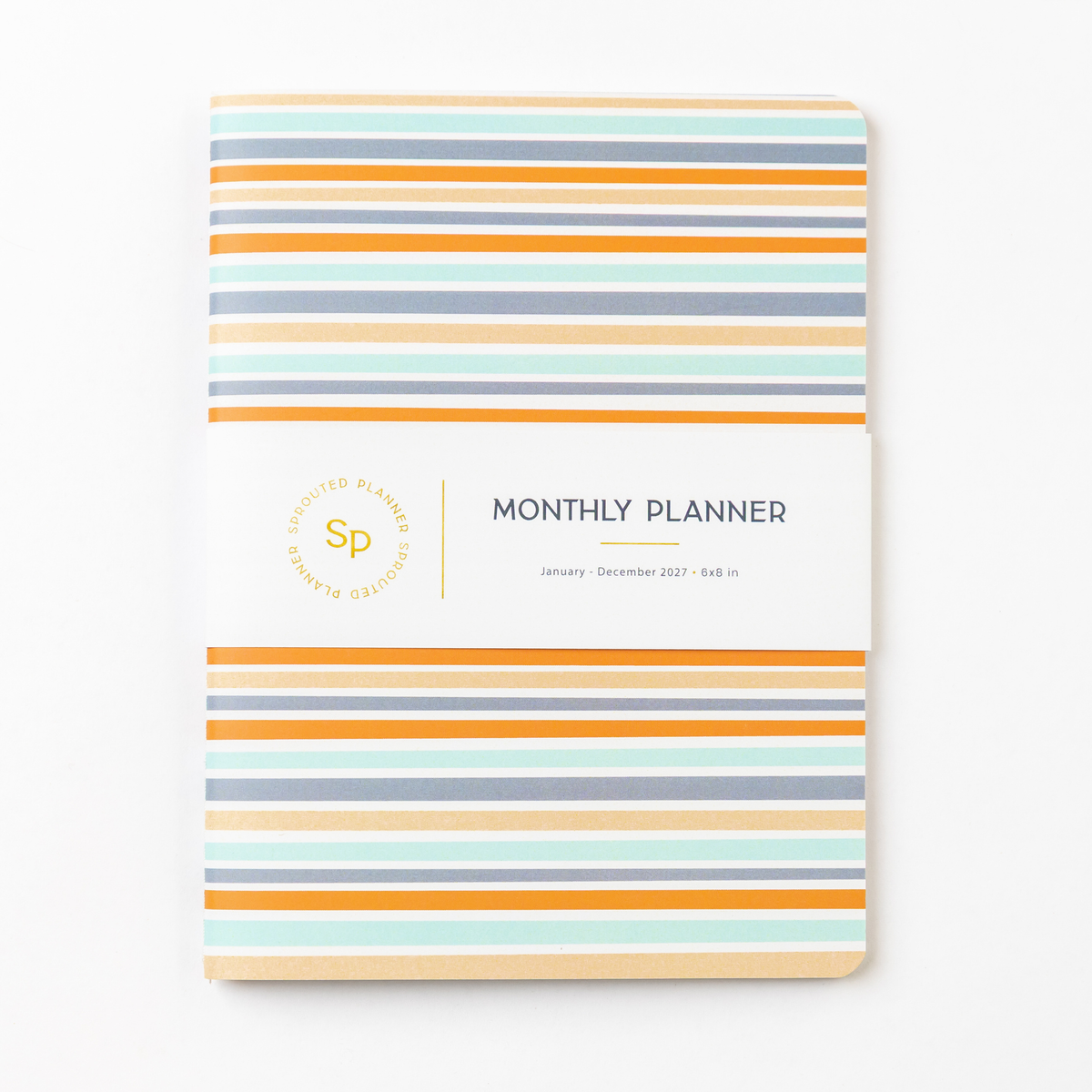 2027 Monthly Planner - Sunset Stripe