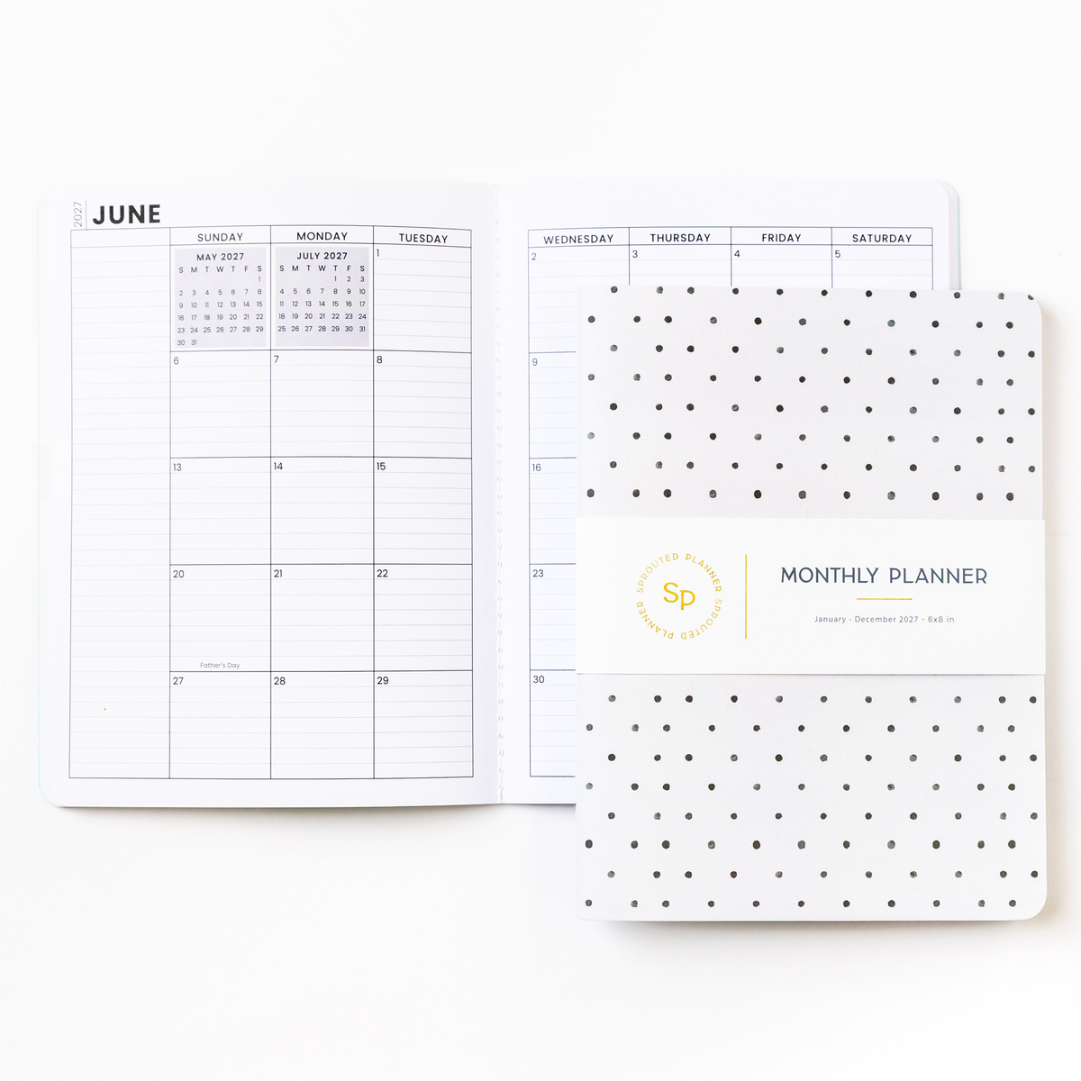 2027 Monthly Planner - Moonlit Dots