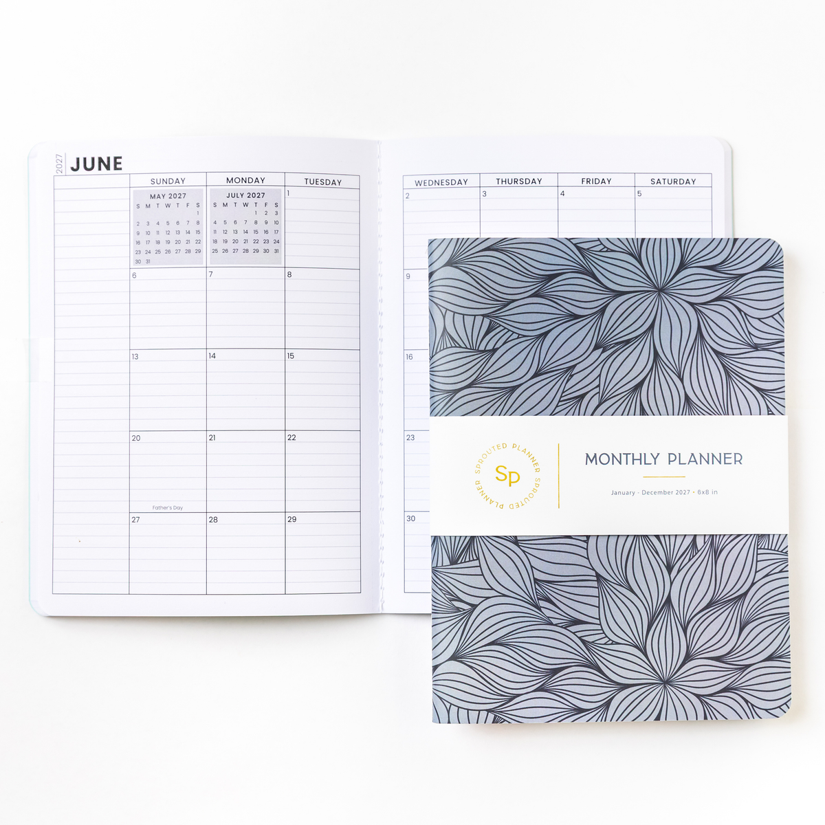 2027 Monthly Planner - Midnight Petals