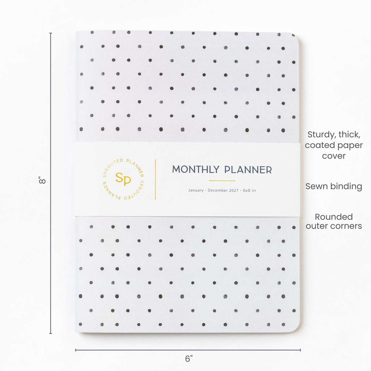 2027 Monthly Planner - Moonlit Dots