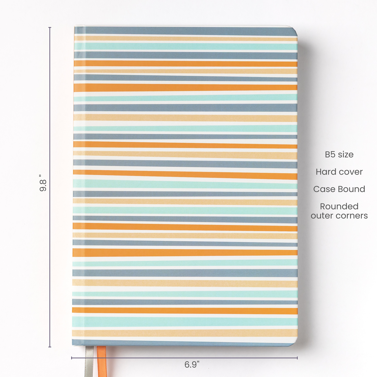 2027 Hourly Planner - Sunset Stripe