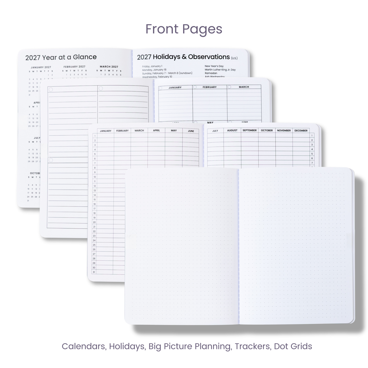 2027 Monthly Planner - Moonlit Dots