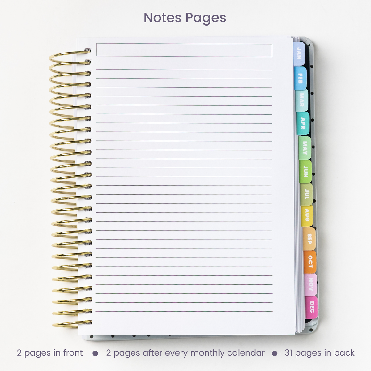 2027 Weekly Planner - Moonlit Dots