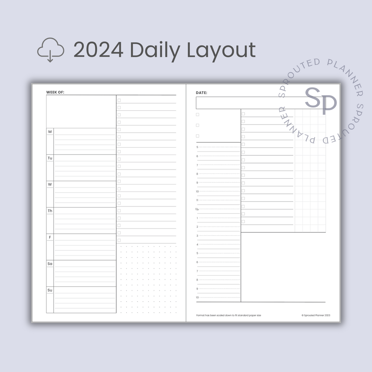 2024 Daily Layout Printable