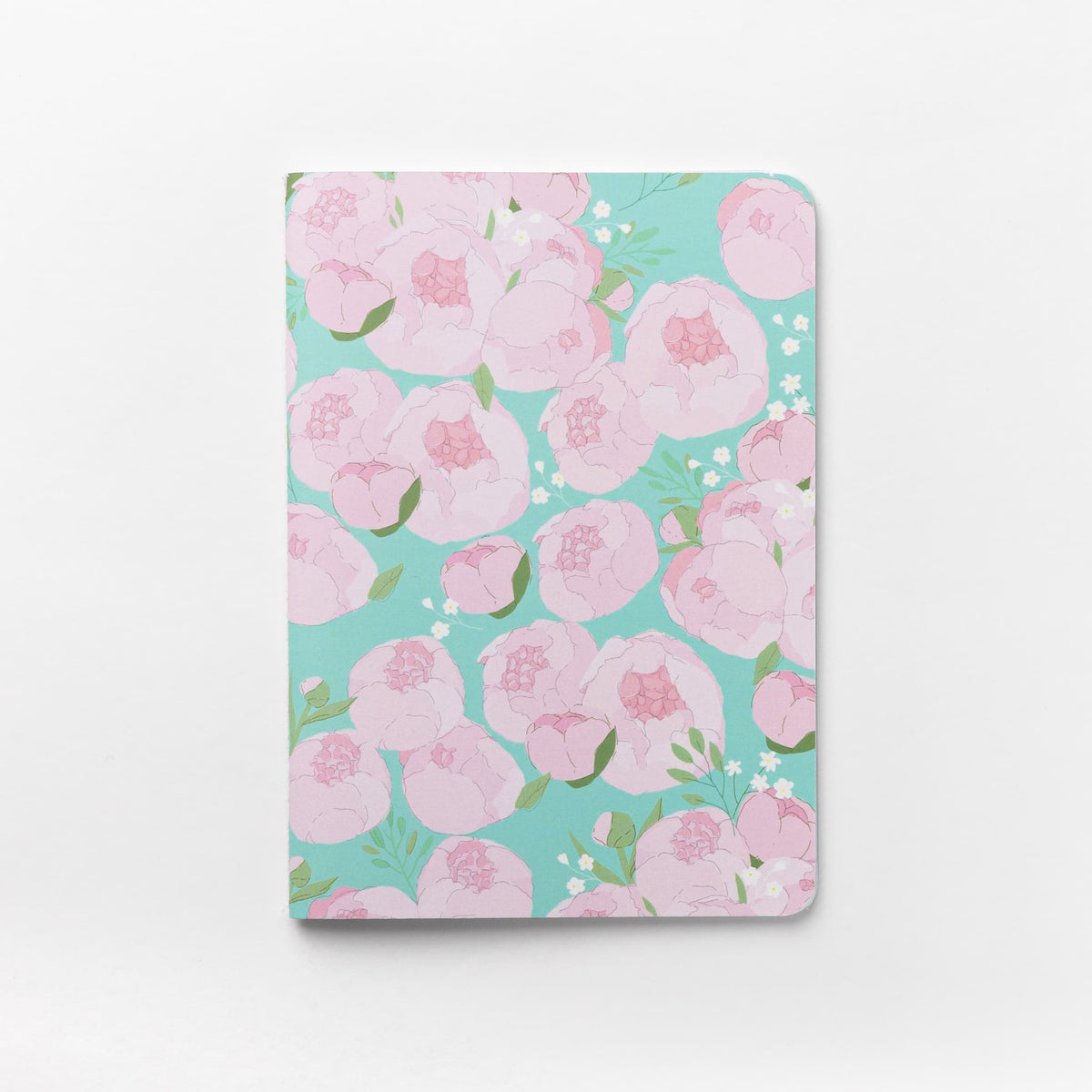 Mini Notebook - Pink Peonies