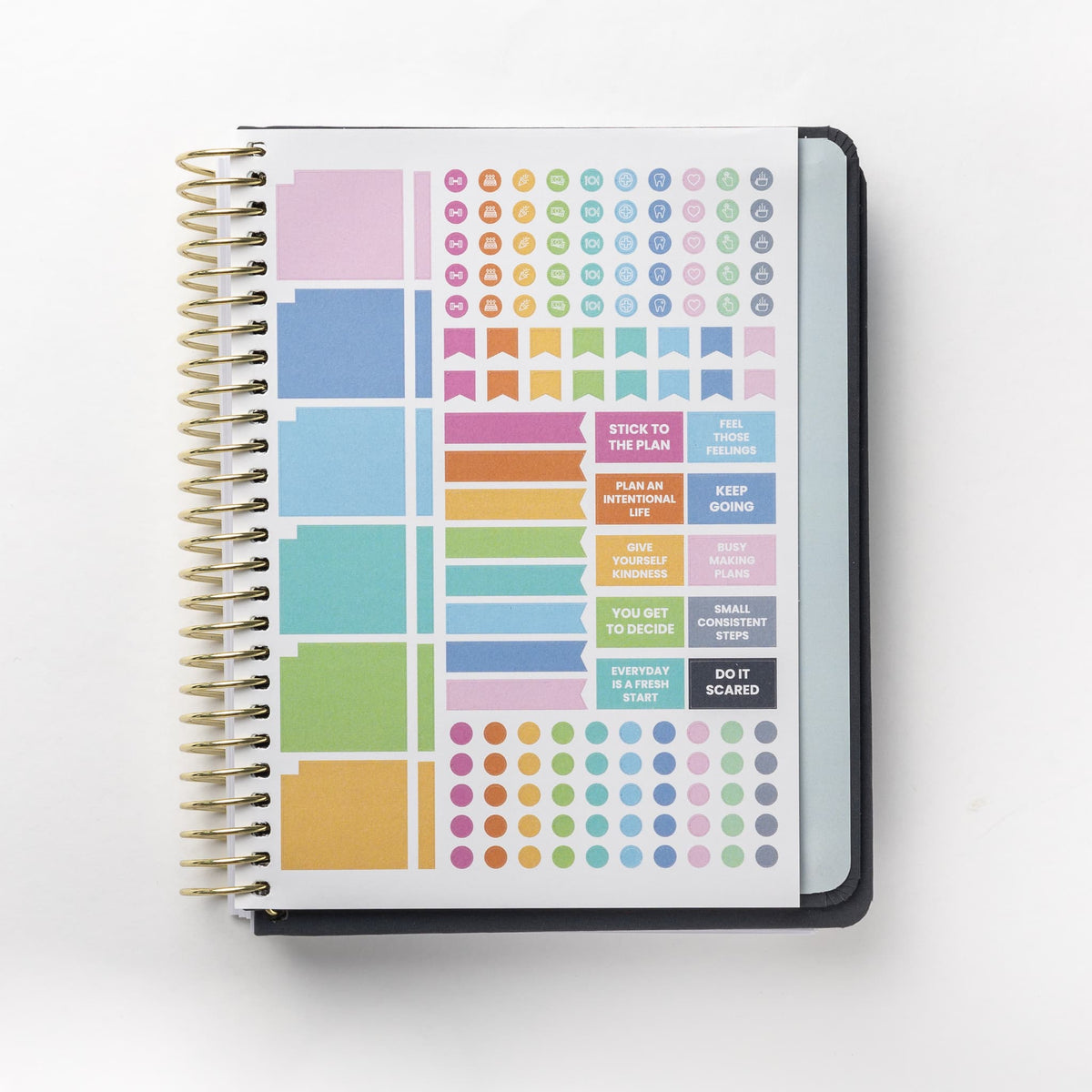 2025 Weekly Planner - Swanky Charcoal