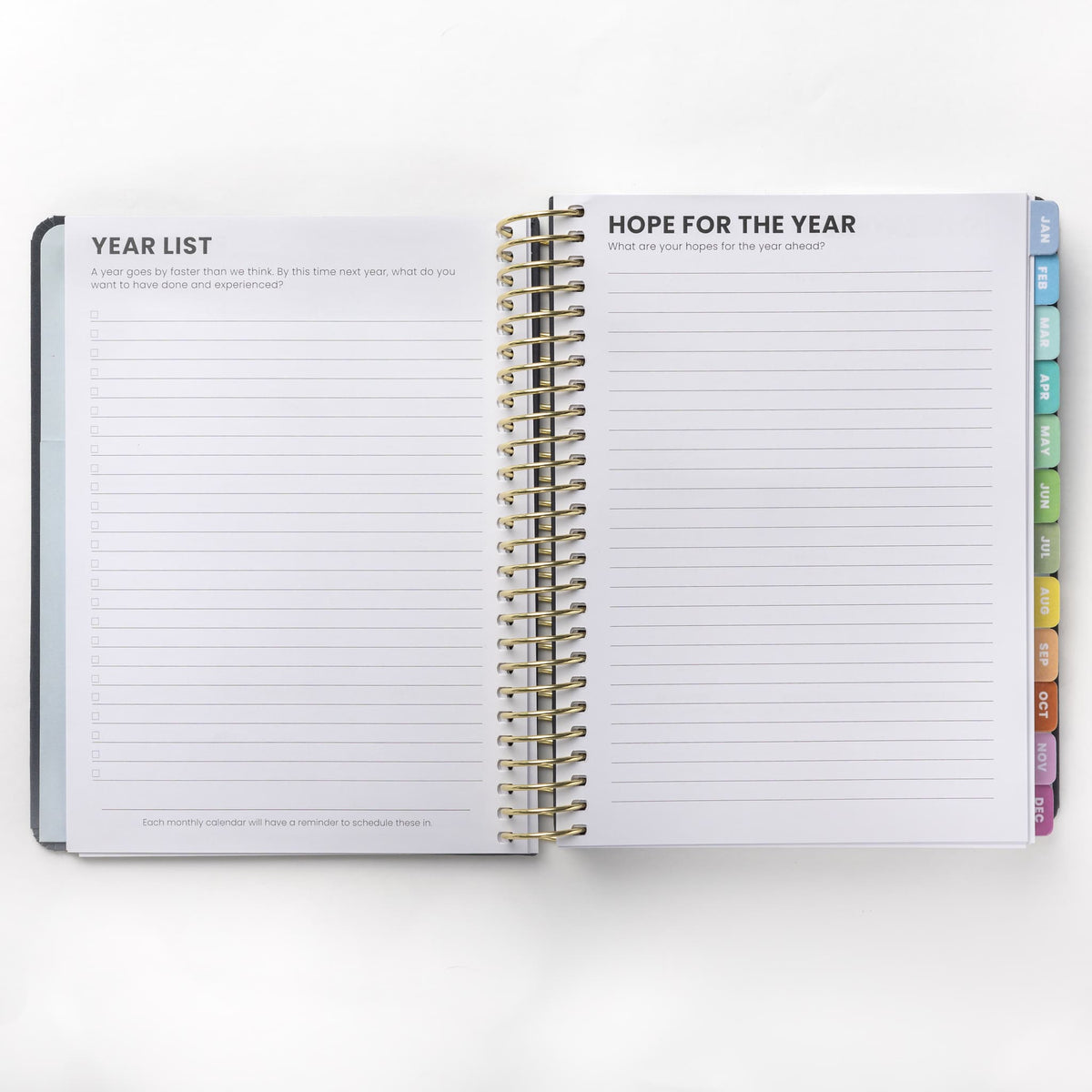 2025 Weekly Planner - Swanky Charcoal