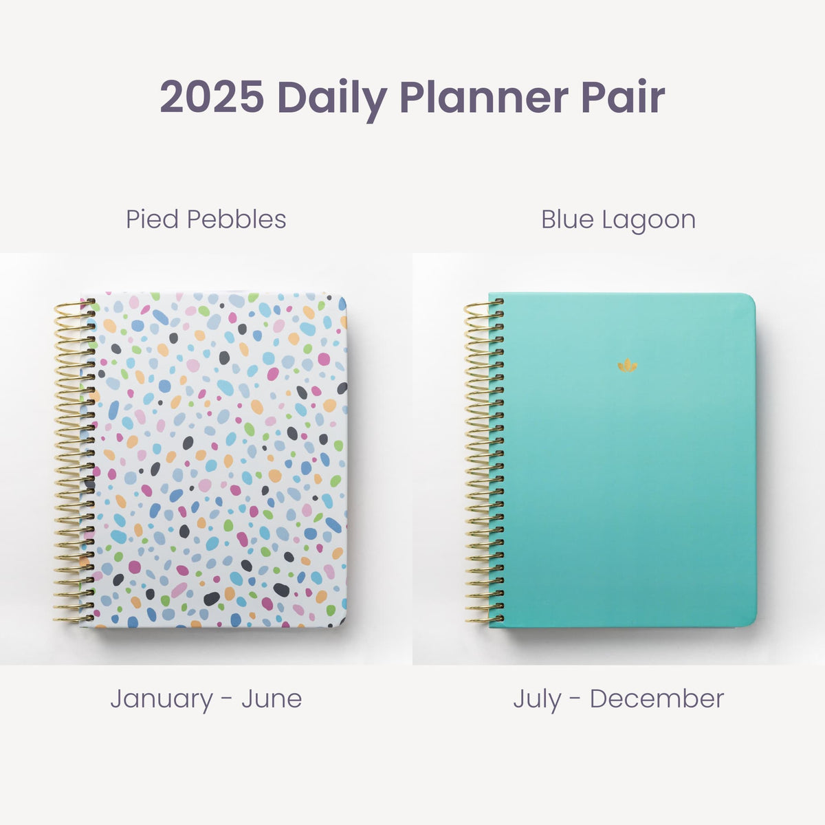 2025 Daily Planners - Pied Pebble Pairings