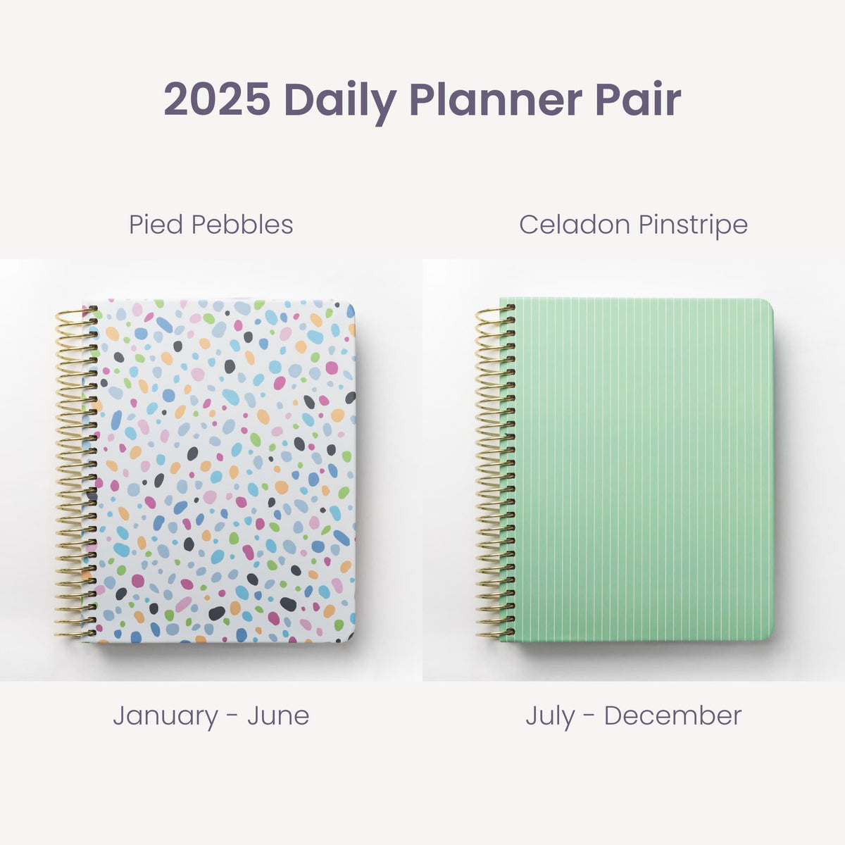 2025 Daily Planners - Pied Pebble Pairings