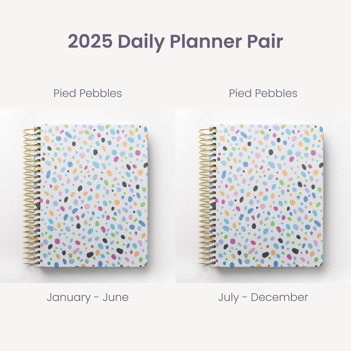 2025 Daily Planners - Pied Pebble Pairings