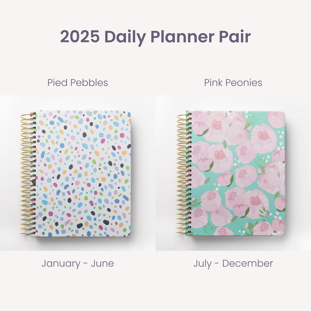 2025 Daily Planners - Pied Pebble Pairings