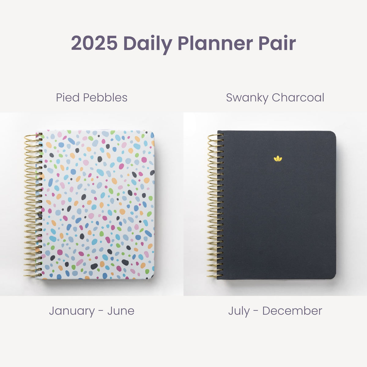 2025 Daily Planners - Pied Pebble Pairings