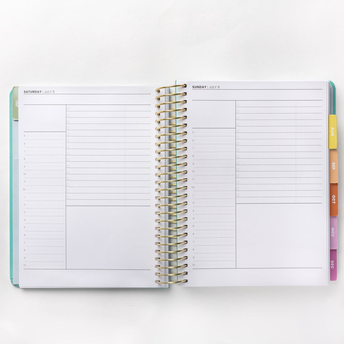 2025 Daily Planner - Pied Pebbles (July - December only)