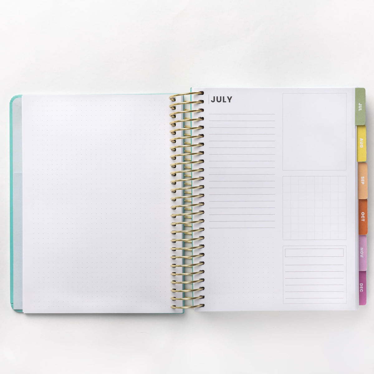 2025 Daily Planner - Pied Pebbles (July - December only)