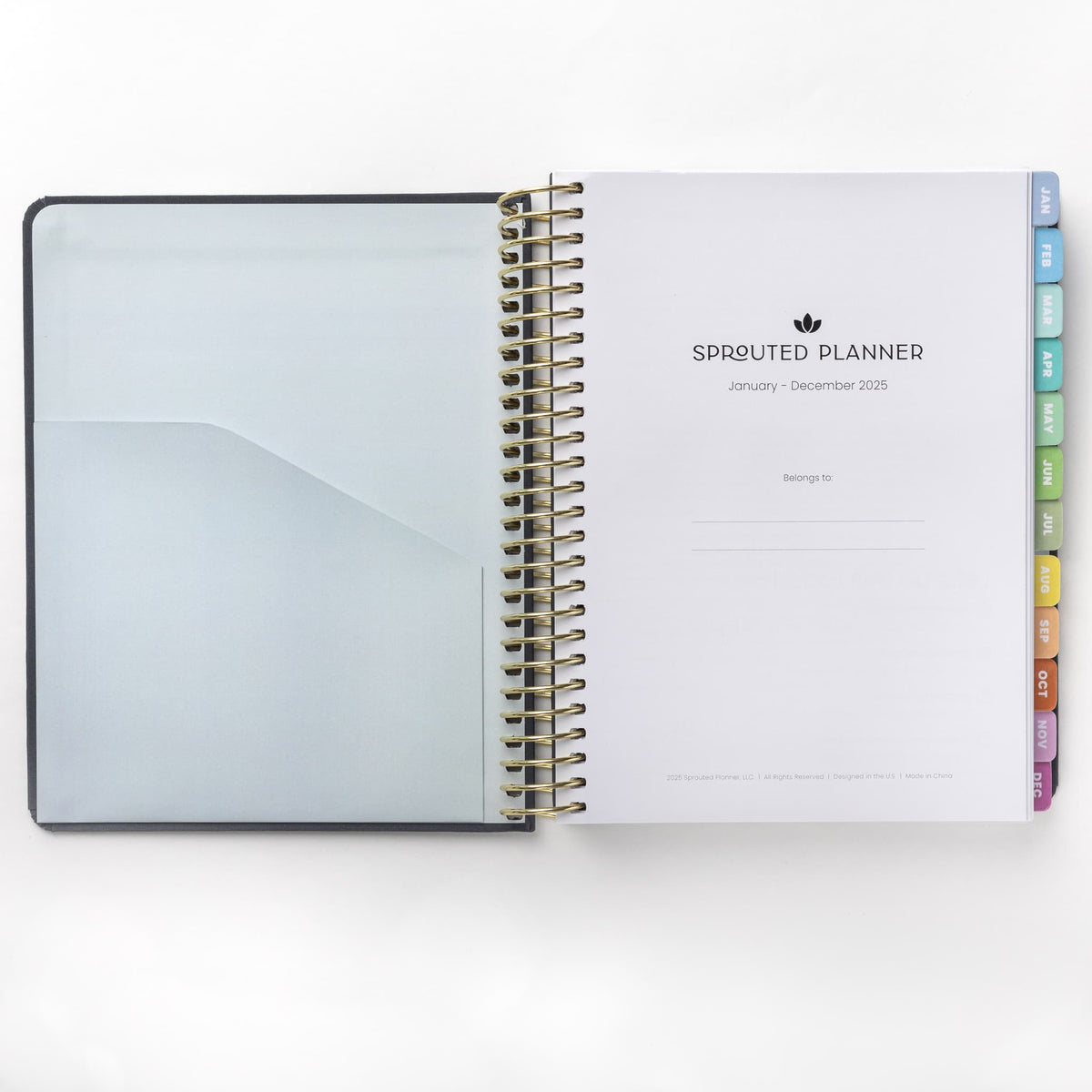 2025 Weekly Planner - Swanky Charcoal