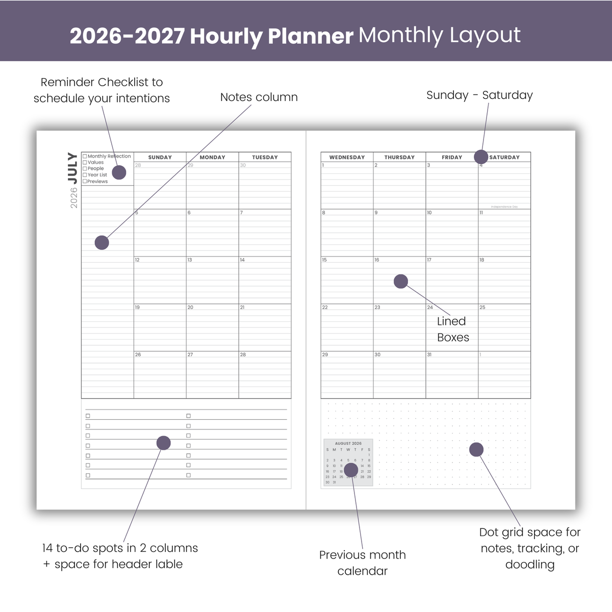 (PRE ORDER) 2026-2027 Hourly Planners