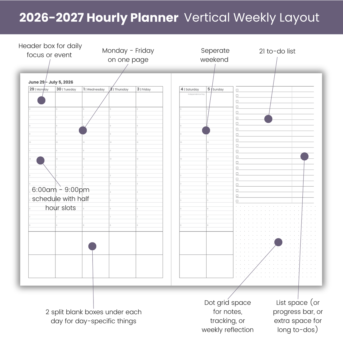(PRE ORDER) 2026-2027 Hourly Planners