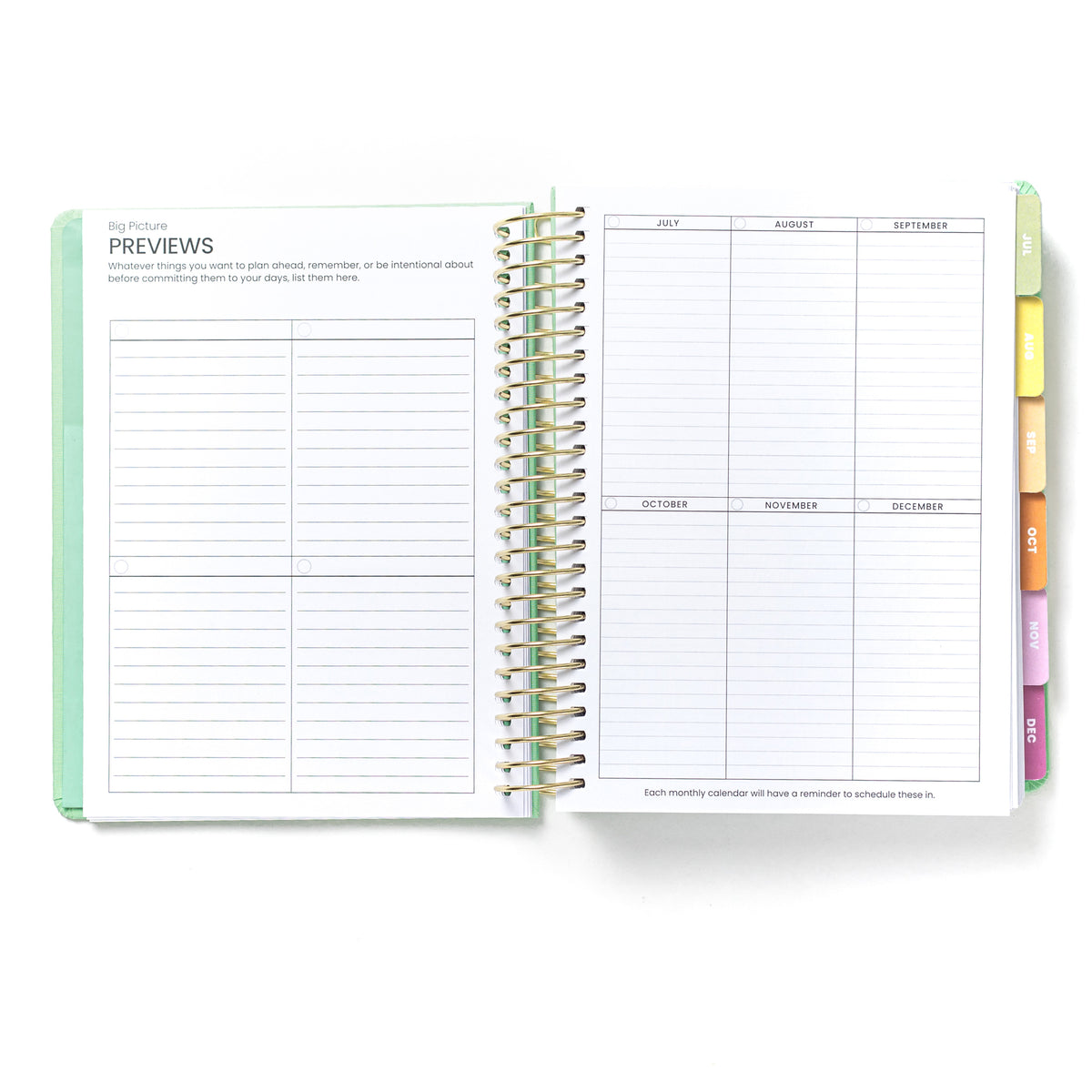 2026 Daily Planner -  Flower Child (July - December only)