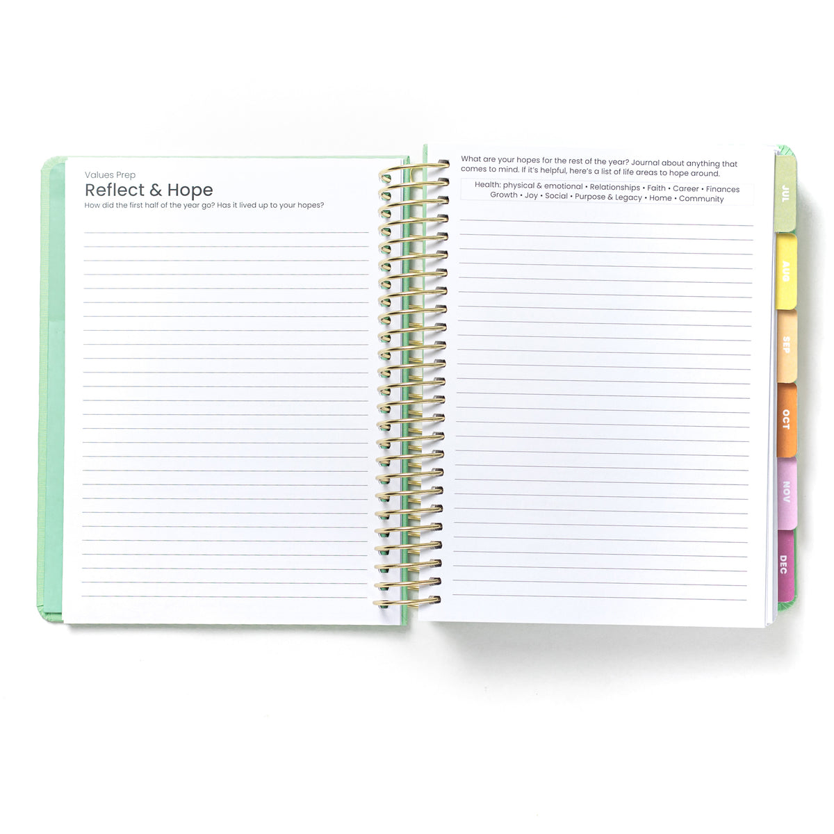 2026 Daily Planner -  Flower Child (July - December only)