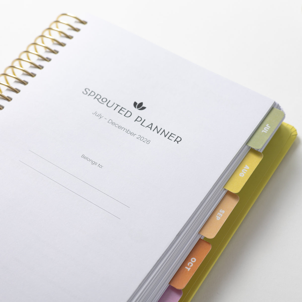 2026 Daily Planner -  Flower Child (July - December only)