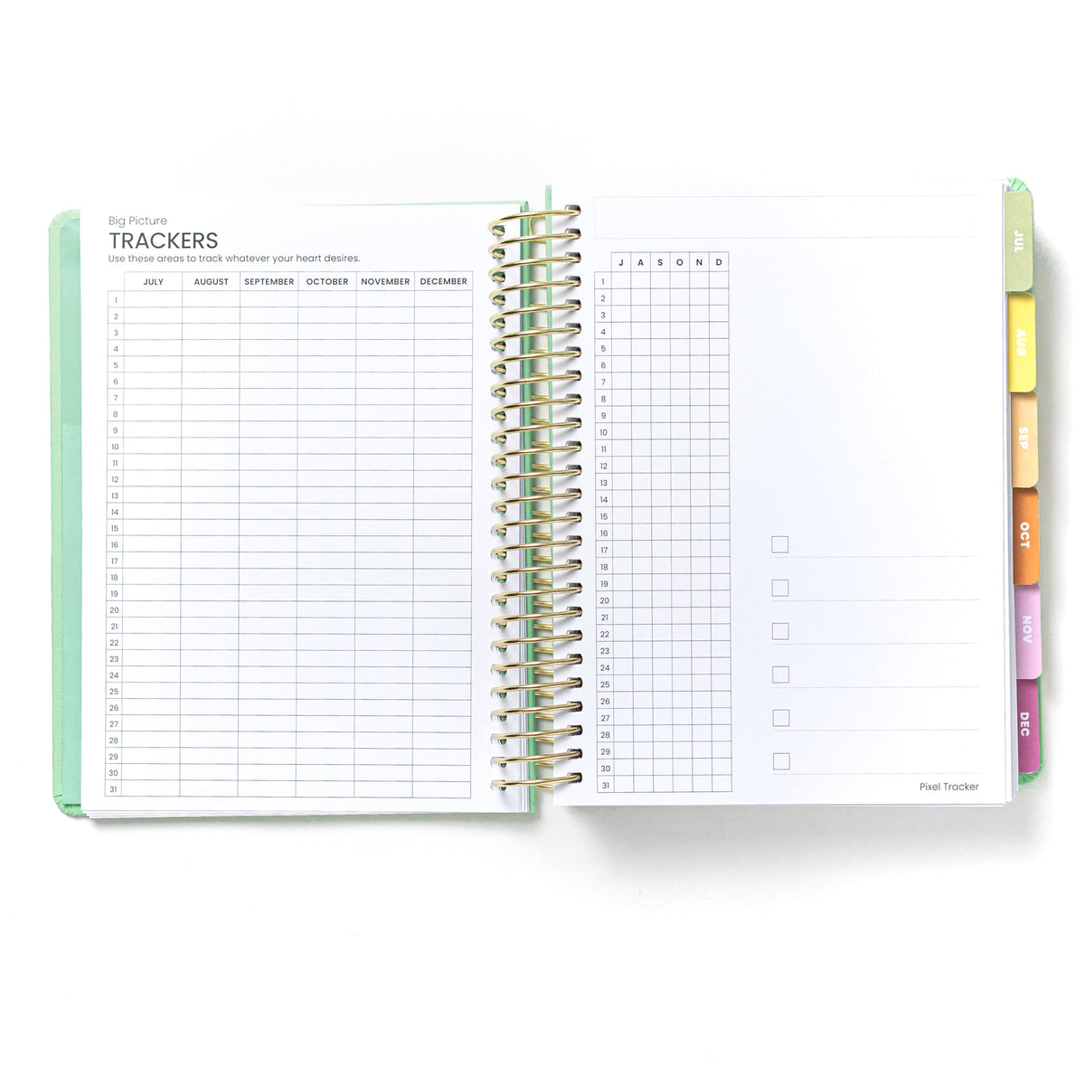 2026 Daily Planner -  Flower Child (July - December only)