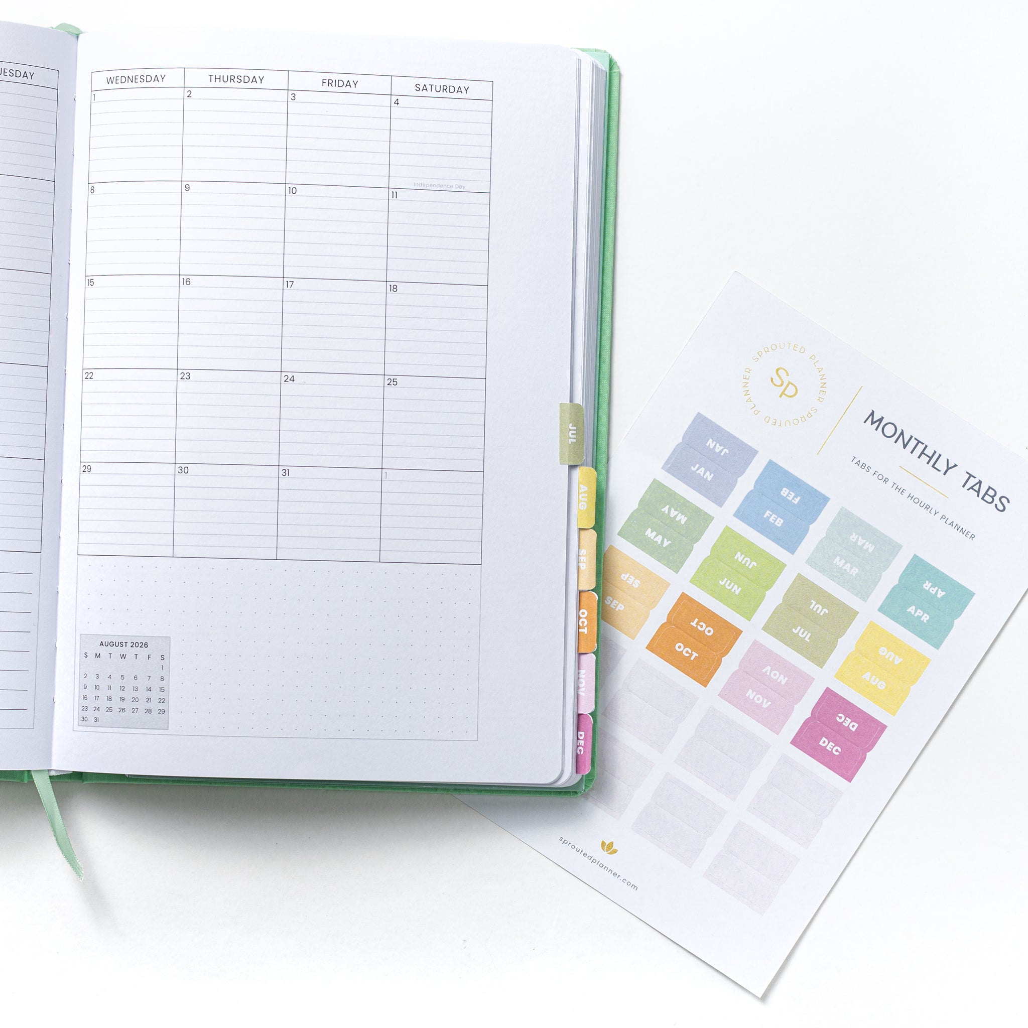 File Tab Monthly Monthly Tabs - Sprouted Planner