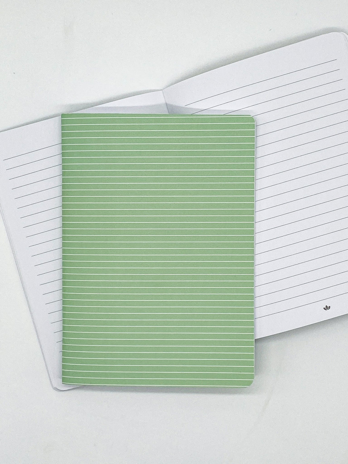 Mini Notebook - Green Stripes