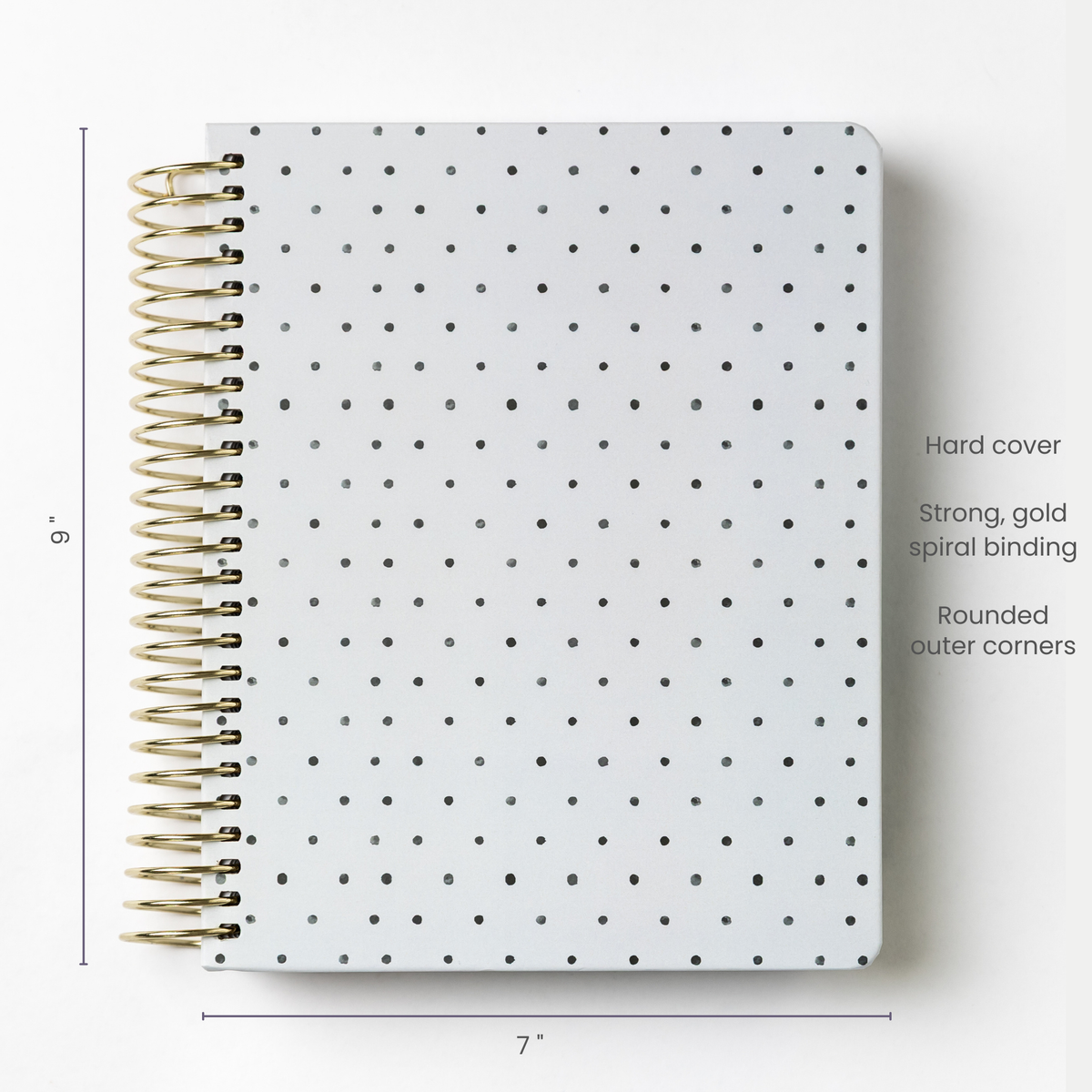 2027 Weekly Planner - Moonlit Dots