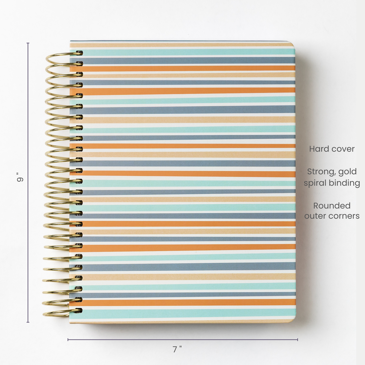 2027 Weekly Planner - Sunset Stripe
