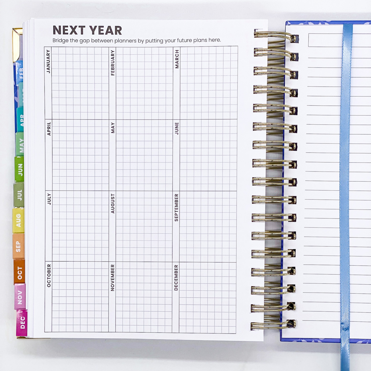 2023 Daily Planner - Blue Little Leaves