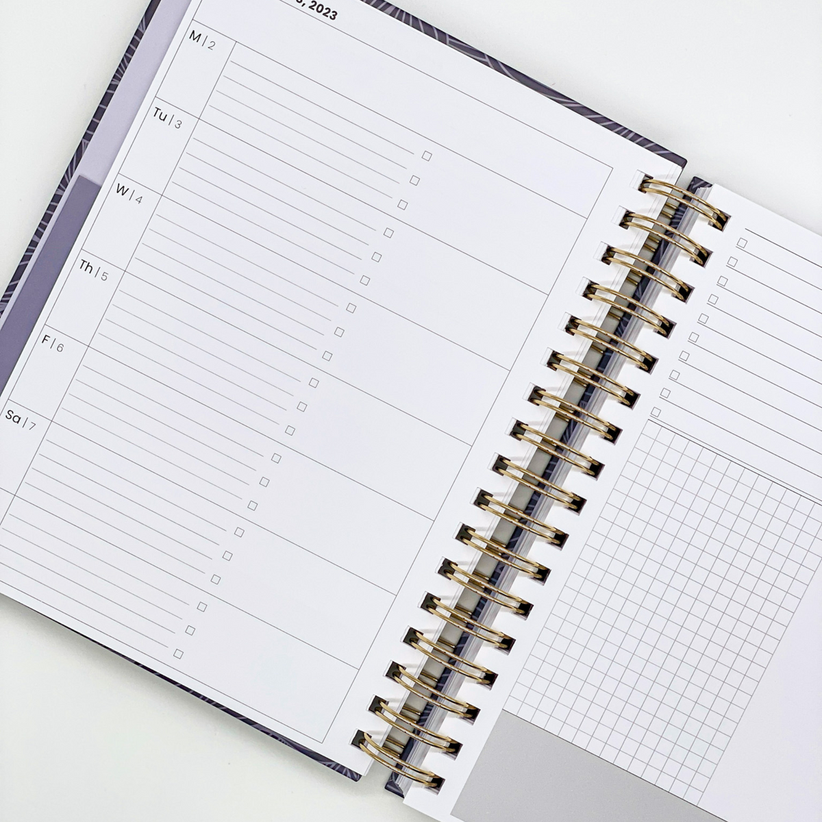 2023 Weekly Planner - Midnight Petals