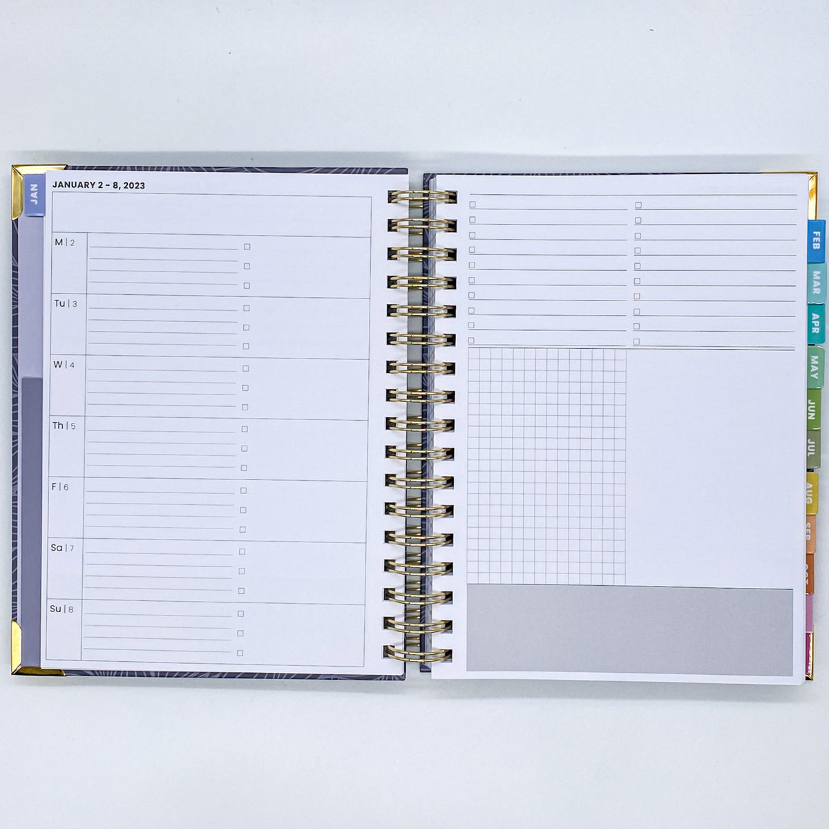 2023 Weekly Planner - Midnight Petals